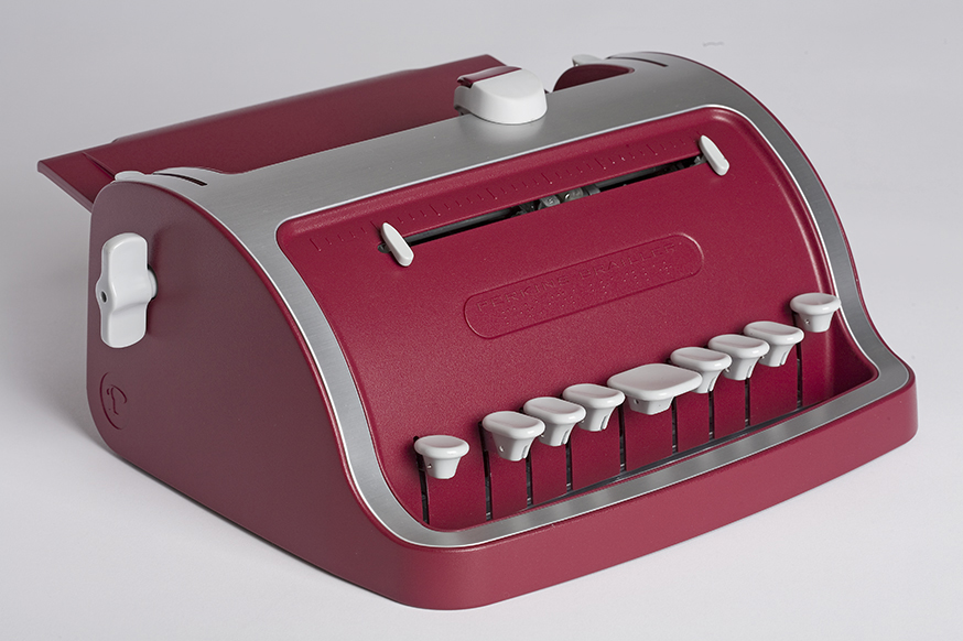 Machine Perkins, machine à écrire le braille avec ses six touches principales